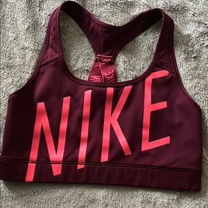 Nike Red Sports Bra Racerback Design